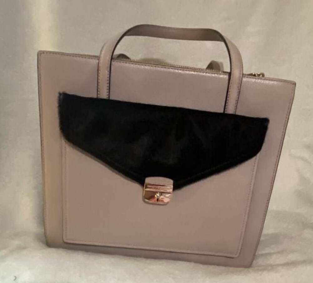 Kate Spade New York Zarinah Hyde Place Leather and Calf Hair Satchel